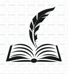 Offenes Buch und Feder